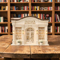 Personalized Bookshop Wooden Block, Custom Bookstore Storefront Shelf Sitter, Reading Nook Bookshelf Decor, Book Lover Gift