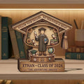 Personalized Graduation Wooden Block, Class of 2026 Gift, Custom Name Grad Plaque, High School College Graduation Gift, Senior 2026 Keepsake