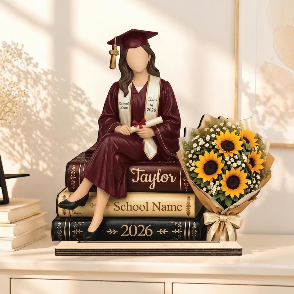 Personalized Graduation Wooden Block Gift,Graduation Plaque,Graduation Gift,Congrats Gift for Friend,Graduation Decoration 2026,Gift for Son