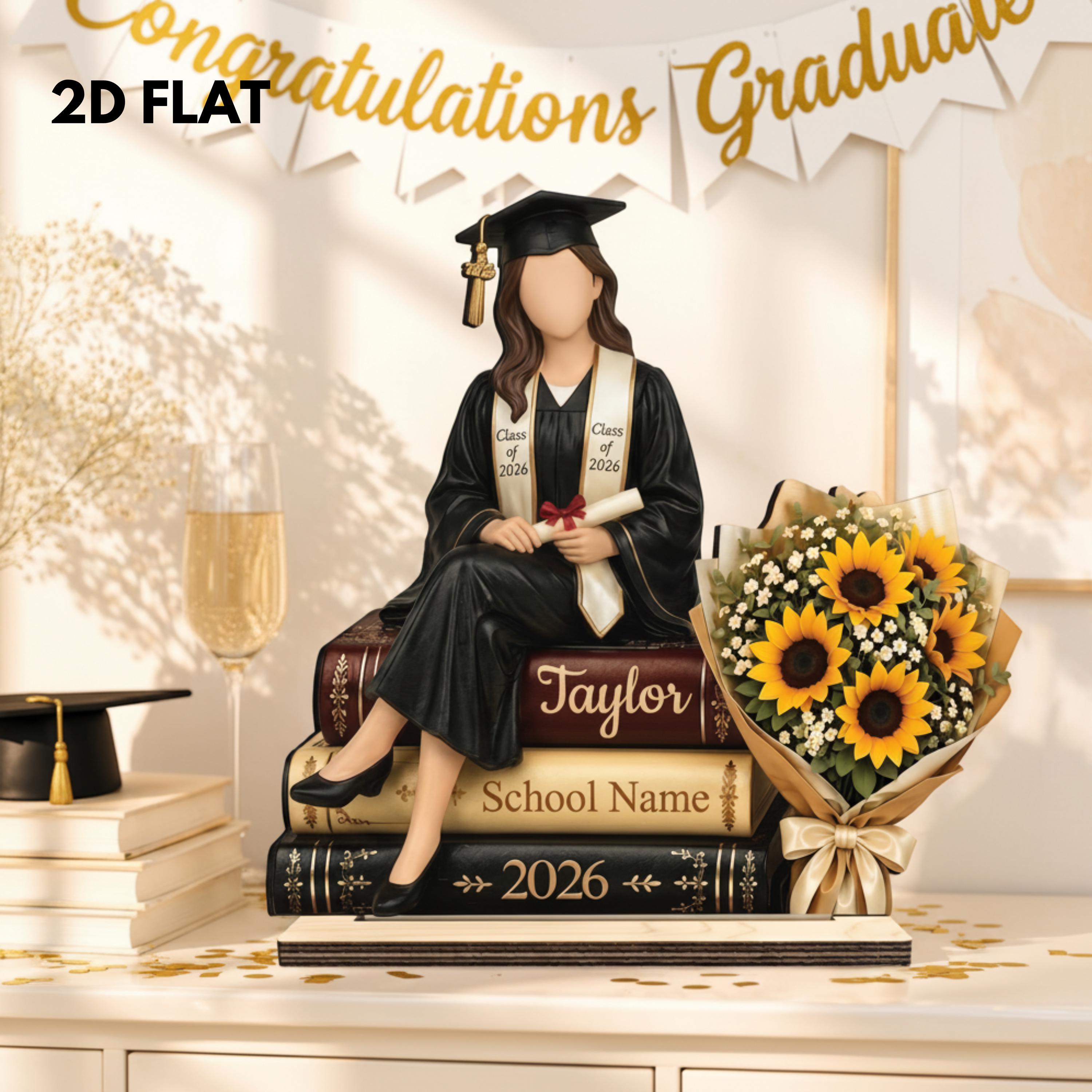 Personalized Graduation Wooden Block Gift,Graduation Plaque,Graduation Gift,Congrats Gift for Friend,Graduation Decoration 2026,Gift for Son