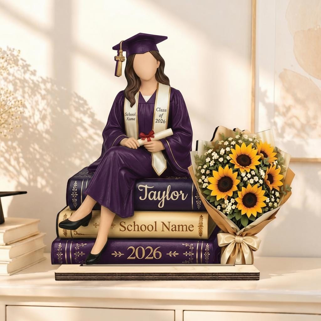 Personalized Graduation Wooden Block Gift,Graduation Plaque,Graduation Gift,Congrats Gift for Friend,Graduation Decoration 2026,Gift for Son