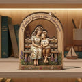 Personalized Mother and Son Wooden Block, Mother's Day Gift, Custom Wood Sign, Custom Mom And Son Decor, Mom Wooden Gift, Shelf Decor
