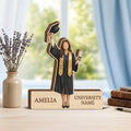 Personalized Graduation Wooden Block, Custom Graduate Name Sign, Class of 2026 Gift, 3D Wood Layered Desk Decor, University Grad Keepsake