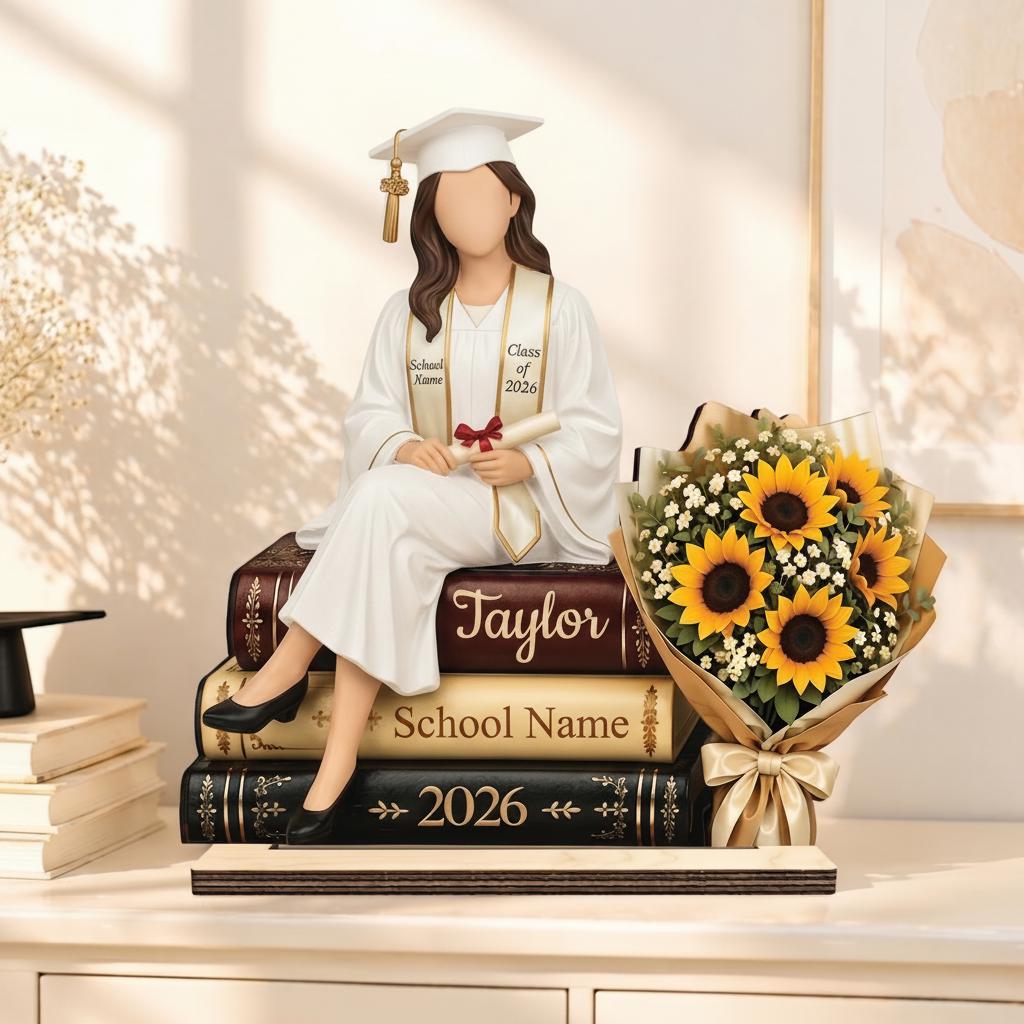Personalized Graduation Wooden Block Gift,Graduation Plaque,Graduation Gift,Congrats Gift for Friend,Graduation Decoration 2026,Gift for Son