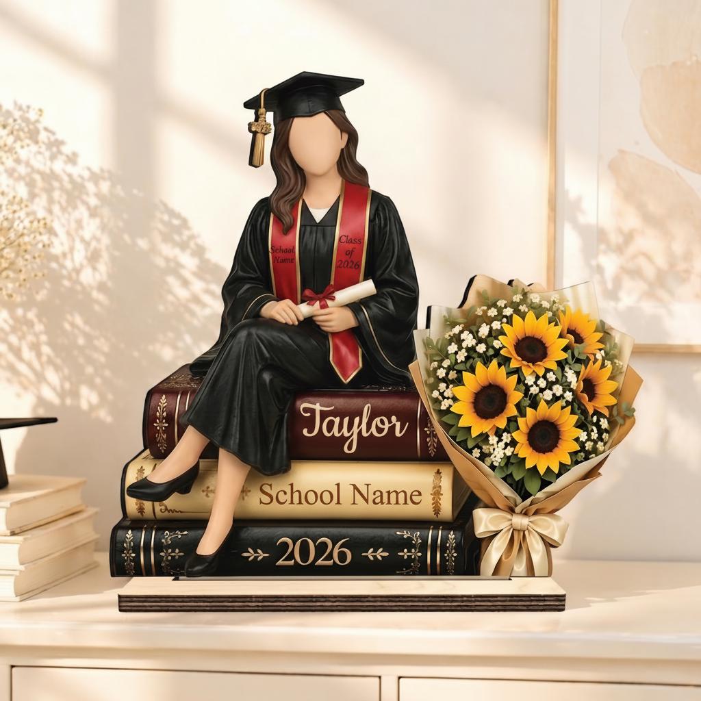 Personalized Graduation Wooden Block Gift,Graduation Plaque,Graduation Gift,Congrats Gift for Friend,Graduation Decoration 2026,Gift for Son